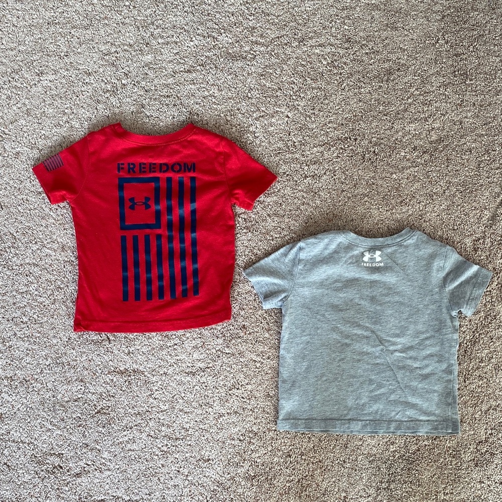 Under Armour Kids Red and Gray 4th of July T-Shirt Set - Picture 5 of 7